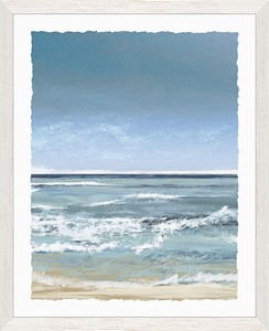 Seascape Beach Wall Art Framed Painting Print Ocean Sea Waves Hanging Home Decor Ebay