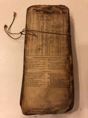 Original Parts List and Labor Cost Chart 1929-1930's All Makes Automobile ~ GO61