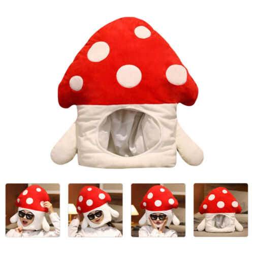 Halloween-Kopfbedeckung Verrückte Hut Plüsch Pilz Kostüm Spielzeug Geburtstag - Bild 1 von 12