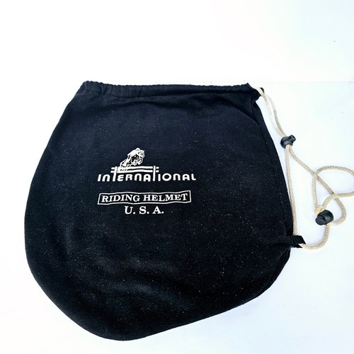 International Riding Helmet Horse Equestrian Travel Black Carrybag - M923.1