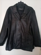 Woman's Extra Large Leather Jacket Black