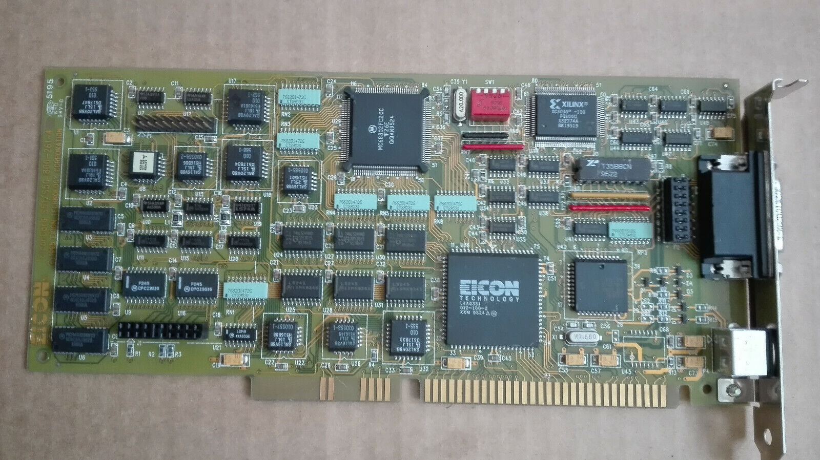 Eicon EiconCard S51/S50 800-261-4 ISA Card 030-120-80 made in Canada untested