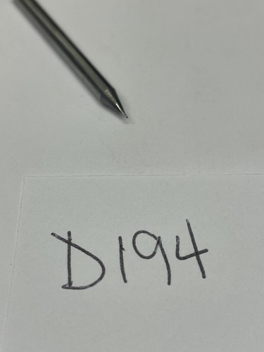 1 NEW USA 1/64" DIAMETER CARBIDE ENDMILL 2FL BALL. 1-1/2" OAL 1/32" LOC (D194) - Picture 2 of 3