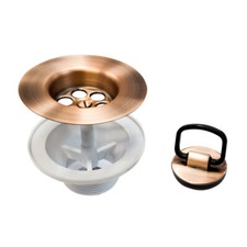 65mm Ceramic Belfast Plug Waste for Astini, RAK, Rangemaster, Caple Sink