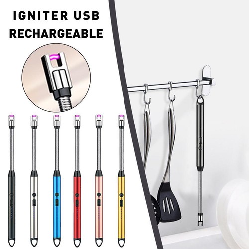 360° LED Electric Arc BBQ Lighter USB Windproof Flameless Plasma Ignition Hot J0 - Picture 4 of 27