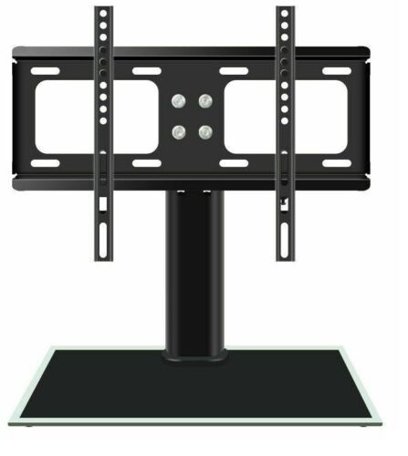 For SAMSUNG UE32J5100AK  Table Top High Gloss Glass TV Stand Black - Afbeelding 1 van 1