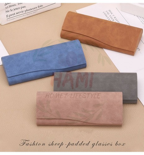 Retro Glasses Case Magnetic Closing Faux Sunglasses Box Eyeglasses Holder JCLC02 - Picture 6 of 7