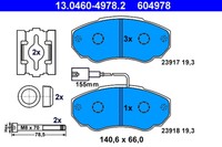BremsbelÄGe Peugeot P. Boxer 1.9-2.8 HDI 94-