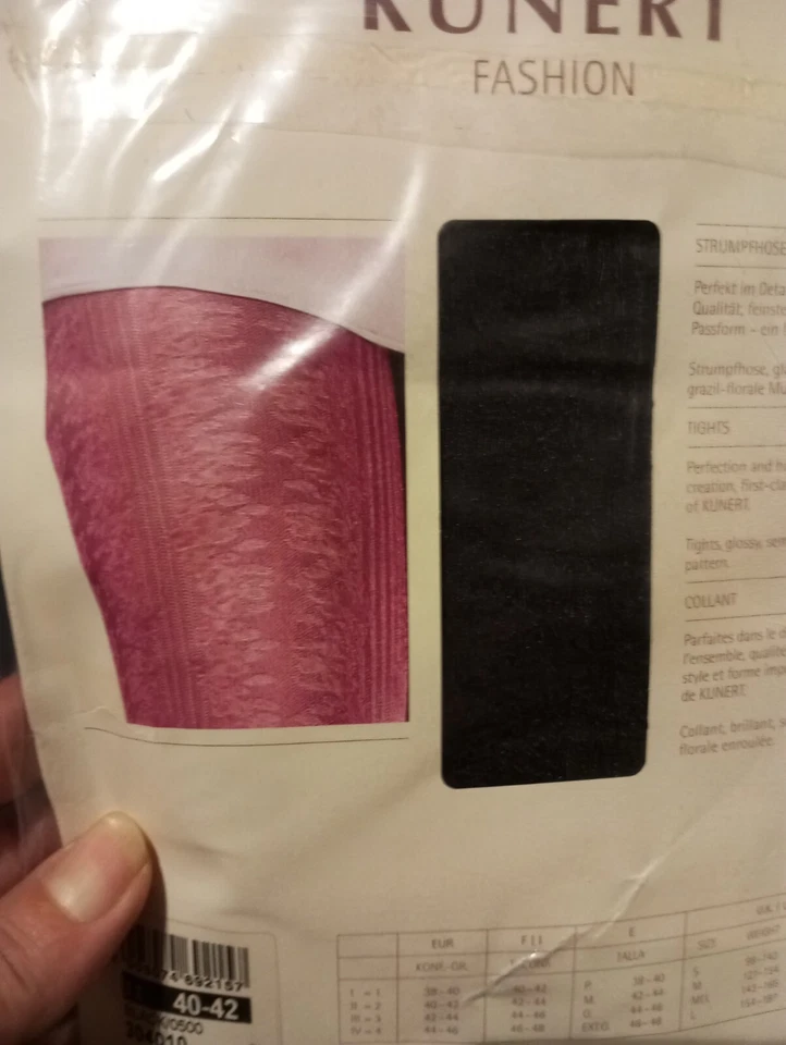 Kunert Strumpfhose Gemustert Gr.40/42,Neu, Vintage - Bild 2 von 3