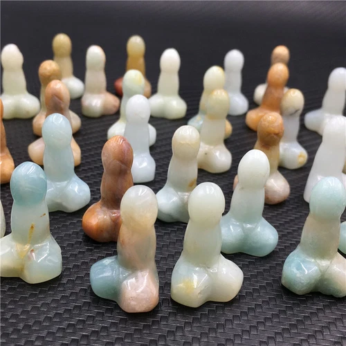 Wholesale Natural mix mini Penis Carved quartz Crystal Massager Wand Healing - Picture 16 of 296