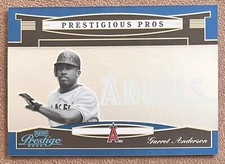 Garret Anderson 2005 Playoff Prestige Prestigious Pros Blue #PP-16 /900 Angels