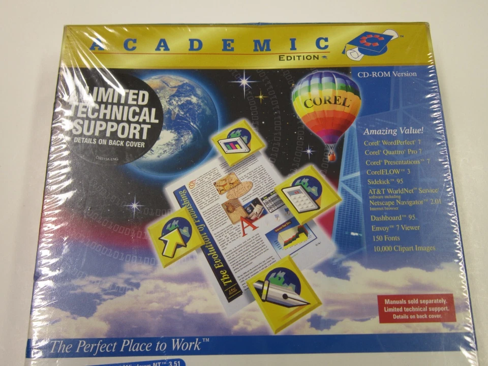 Corel WordPerfect Suite 7 Academic Edition For Windows 95 NT 3.51 NT 4.0 - Image 2 of 4