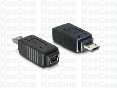 Delock 65063 USB 2.0 Adapter Mini B Buchse auf  Micro B Stecker