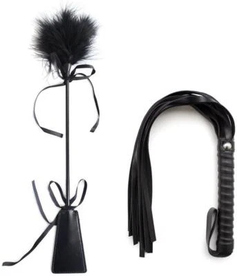 MARKENLOS SM Bondage Flogger Erotik Leder Peitsche Paddel Sexy Federkitzler BDSM Bondage