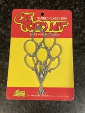 VTG EZE Form Kit Stained Glass Party Birthday Balloon Bunch Makit Bakit Crystals