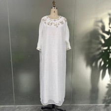 Women Muslim Evening Long Dress Abaya Dubai Kaftan Modest Robe Ramadan Gown Arab
