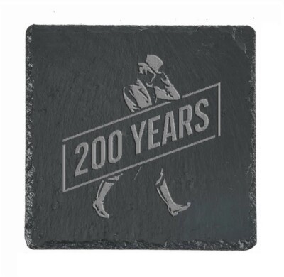 Johnnie Walker 200th Anniversary Whiskey Slate Coaster