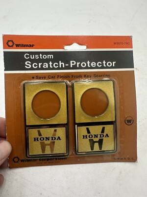 Vintage Wilmar Gold Honda Custom Door Lock Key Scratch Protector NOS