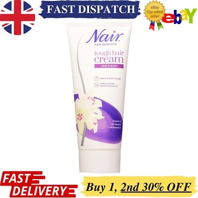 Nair Tough Hair Removal Cream For Legs & Body, 200ml