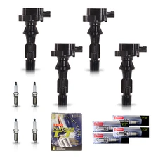 4X Ignition Coil & 4X Denso Platinum Spark Plug for 2006-2008 Mazda 6 l4 2.3L