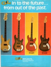 VINTAGE 1980 G&L ELECTRIC GUITAR & BASS PRINT AD