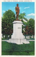 Lexington, Virginia Postcard Tomb Confederate Stonewall Jackson  PM 1944  S3