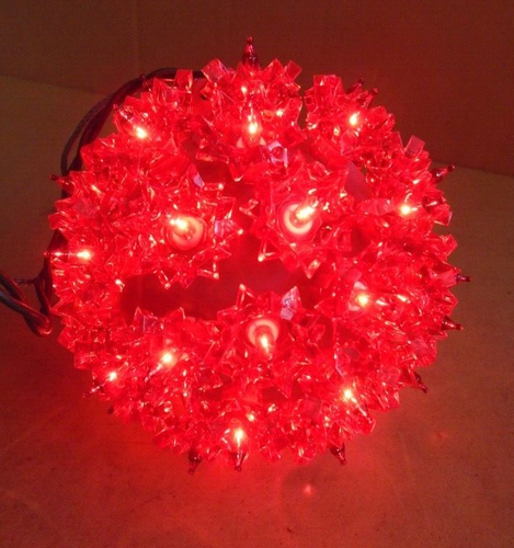 Bethlehem Starlight Sphere 50-Light Constellation RED and AMBER (2-pcs) - Picture 7 of 22