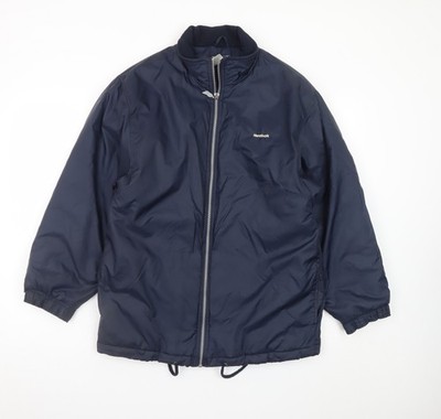 Reebok Essentials Blue Teen 164 cm Puffer Jacket Full Zip Lined