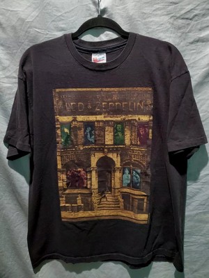 Vintage 80s Led Zeppelin Physical Graffiti T Shirt USA Rock XL
