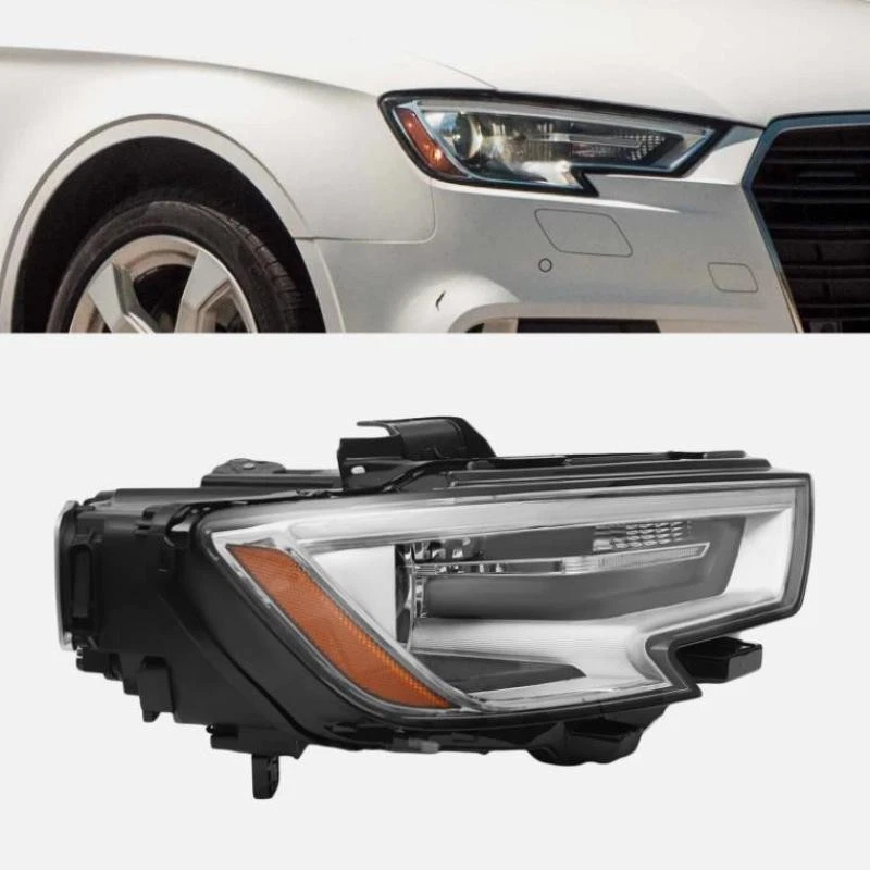 HID Left Side Headlight Front lamp Assembly For 2017-2019 2020 Audi A3 Headlight - Изображение 4 из 4