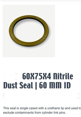NOK Dust Seal 60*75*4mm (ID*OD*H) For Excavator Bucket Bushing