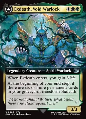 Exdeath, Void Warlock Extended Art U Regular #485 | Final Fantasy FIN | MTG