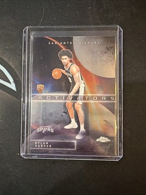 2025-26 Topps Chrome Dylan Harper RC Activators Refractor SP SPURS