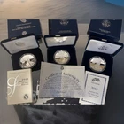 3 American Eagle, Silver Proofs with Government Packaging