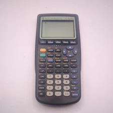 Texas Instruments Ti-83 Plus Graphing Calculator With Cover Black Tested Working