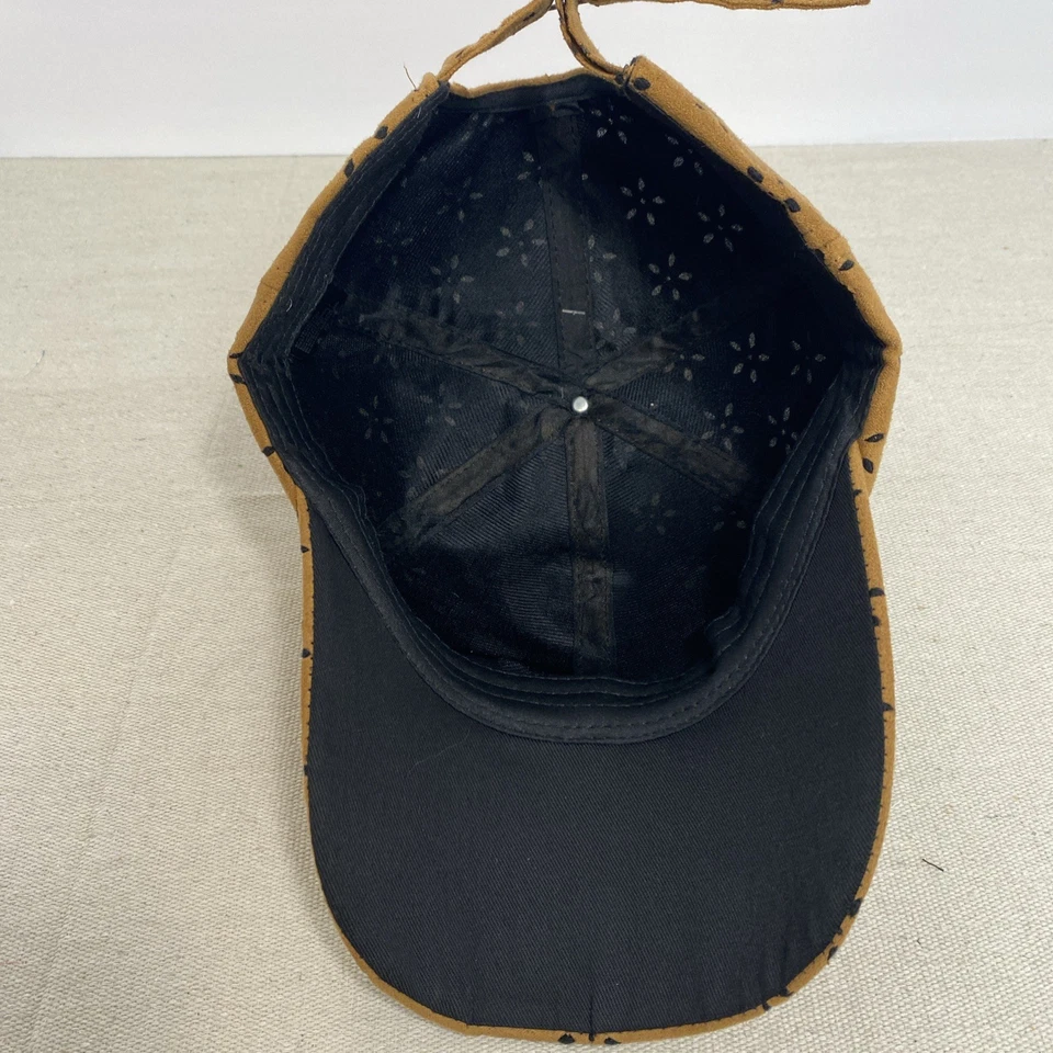 David & Young 女式棕色麂皮绒花卉镂空球帽全新带标签 — 第 4/4 张图片