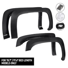 For 07-14 Chevy Silverado 1500 2500hd 3500hd Regext Cab Wheel Fender Flares 4pc