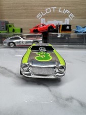 Nice Vintage 70 s Tyco Curve Huggers Slot Car Vega Funny Car Chrome lime 6947