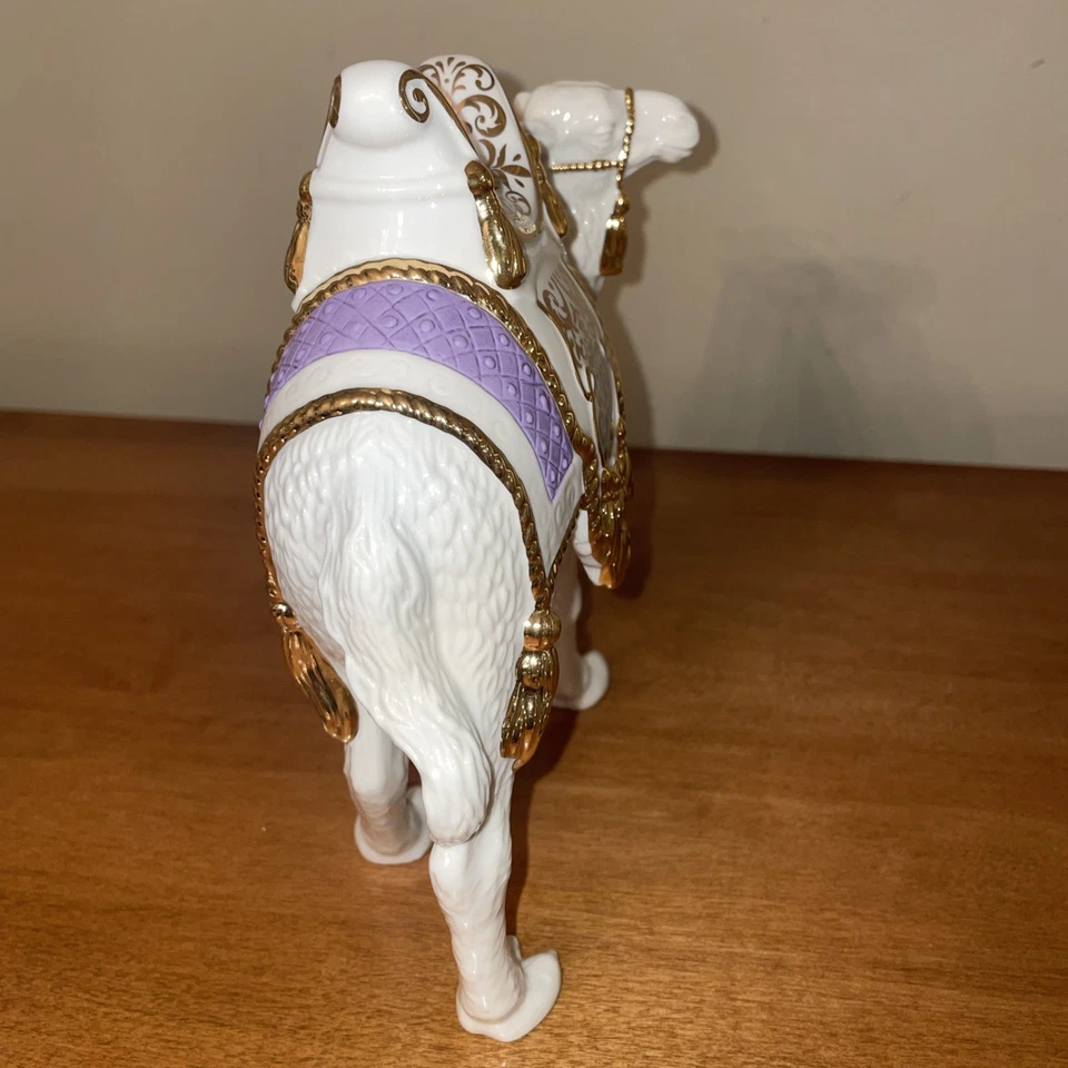 Lenox First Blessing Nativity Standing Camel Purple Blanket 7” X 7” Porcelain - Image 3 of 4