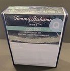 Tommy Bahama Home 100% Cotton Queen Sheet Set Cool Zone White New
