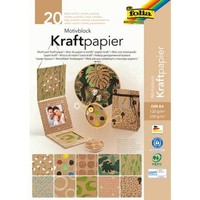 "Folia Motivblock \"Kraftpapier Ii\", Din A4, 20 Blatt 1 Bis 60 Stk Spare 65%"