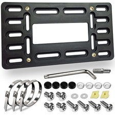 BGGTMO License Plate Bracket Holder- Front License Plate Mounting Kit, Universal