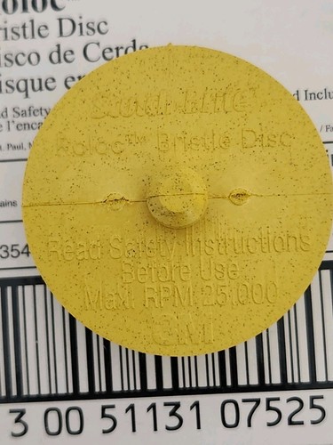 3m roloc bristle disc Yellow 30 Pc - Picture 4 of 4