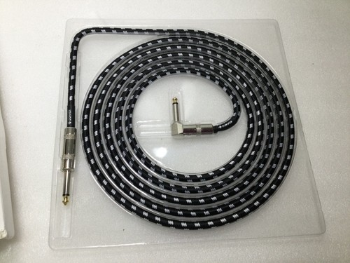Donner 10ft Electric Guitar Cable 1/4" Instrument Cable Right Angle Cord Durable - Picture 3 of 4