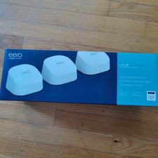 eero 6 AX1800 1800 Mbps 4 Port 900 Mbps Dual-Band Mesh Wi-Fi 6 System - M110311