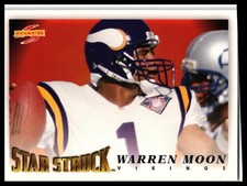 1991 Pinnacle Star Struck Warren Moon Promo Back Variation Vikings HOF