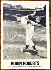 1977 TCMA Galasso Glossy Greats, Philadelphia Phillies Robin Roberts P # 4