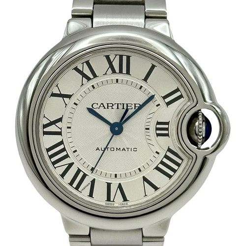 CARTIER Ballon Bleu De Cartier W6920071 Silver Stainless Steel 33mm #355