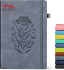 Lined Journal Notebook for Men Women, A5 Leather Journals for Writing, 200 Pages