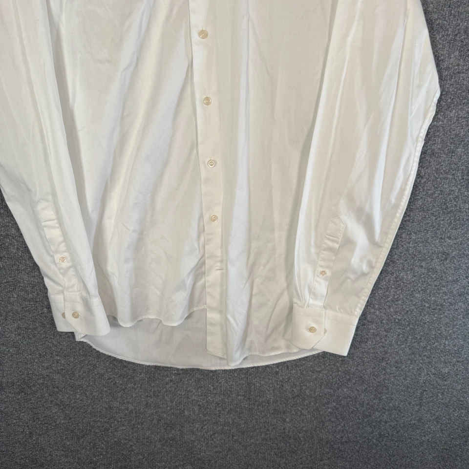 Eton Dress Shirt Mens 41/16 White Long Sleeve Button Up Slim Fit Extra Long Slv - Image 2 of 4